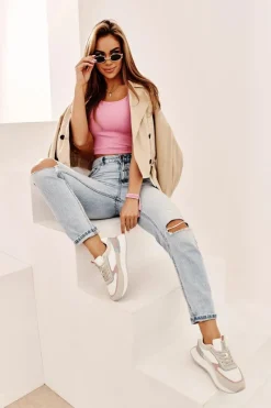 Online Sneakersy Damskie Memory Foam System Big Star NN274690 Białe Damskie Buty Sportowe Na Platformie|Buty Sportowe Big Star