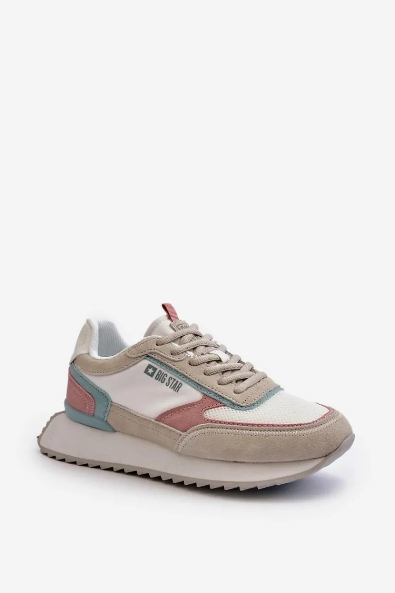 Online Sneakersy Damskie Memory Foam System Big Star NN274690 Białe Damskie Buty Sportowe Na Platformie|Buty Sportowe Big Star