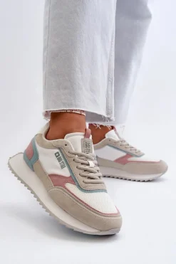 Online Sneakersy Damskie Memory Foam System Big Star NN274690 Białe Damskie Buty Sportowe Na Platformie|Buty Sportowe Big Star