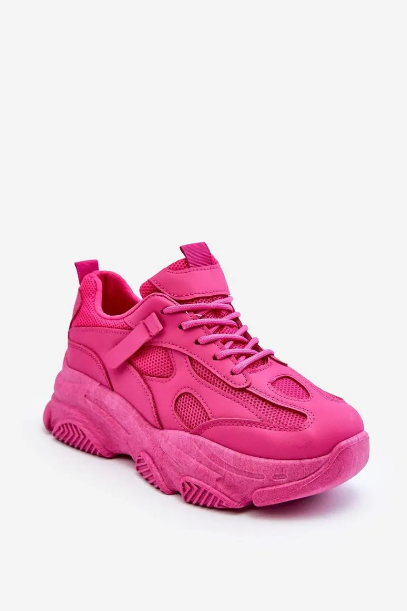 Sale Boto Sneakersy Damskie Na Masywnej Platformie Fuksja Agnenia