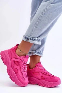 Sale Boto Sneakersy Damskie Na Masywnej Platformie Fuksja Agnenia