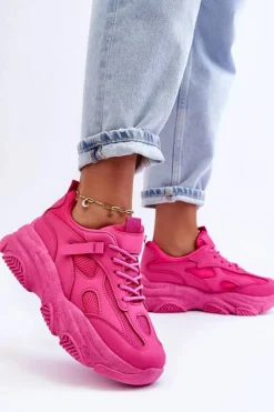 Sale Boto Sneakersy Damskie Na Masywnej Platformie Fuksja Agnenia