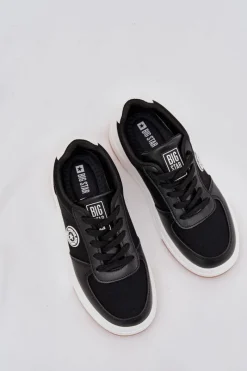 Big Star Shoes Sneakersy Damskie Na Platformie Big Star RR274573 HI-POLY SYSTEM Czarne Czarny