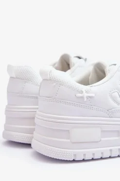 Hot Sneakersy Damskie Na Platformie Białe Finos Damskie Buty Sportowe Na Platformie|Sneakersy Damskie