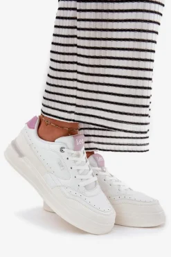 Best Sneakersy Damskie Na Platformie EMMA WOMEN LOW 50251014.00L Białe Damskie Sneakersy Damskie
