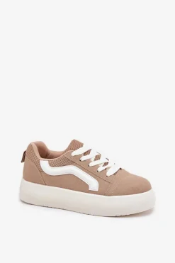 Sneakersy Damskie Na Platformie Khaki Tellnira Damskie Buty Sportowe Na Platformie|Sneakersy Damskie