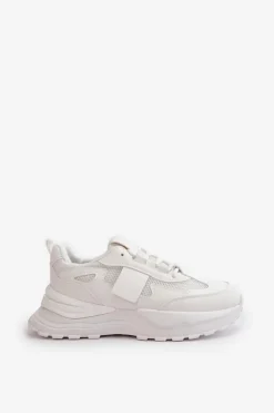 Best Sneakersy Damskie Na Platformie Białe Nevelaine Damskie Sneakersy Damskie