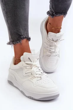 Sneakersy Damskie>Boto Sneakersy Damskie Na Platformie Białe Etnaria Biały