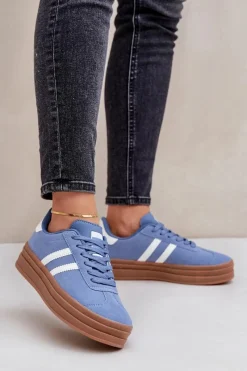 Sale Sneakersy Damskie Na Platformie e Egelia Damskie Buty Sportowe Na Platformie|Sneakersy Damskie