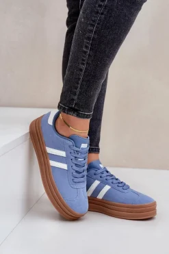 Sale Sneakersy Damskie Na Platformie e Egelia Damskie Buty Sportowe Na Platformie|Sneakersy Damskie