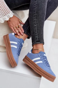 Sale Sneakersy Damskie Na Platformie e Egelia Damskie Buty Sportowe Na Platformie|Sneakersy Damskie