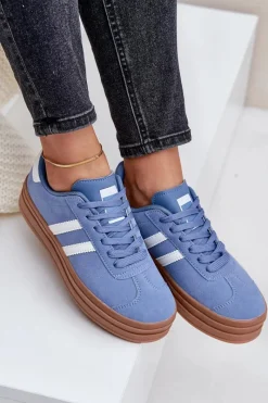 Sale Sneakersy Damskie Na Platformie e Egelia Damskie Buty Sportowe Na Platformie|Sneakersy Damskie