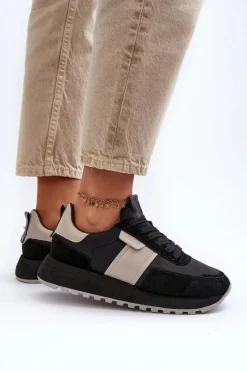 Buty Sportowe Na Platformie|Buty Sportowe Big Star></noscript>Big Star Shoes Sneakersy Damskie Na Platformie Big Star NN274502 Memory Foam System Czarne