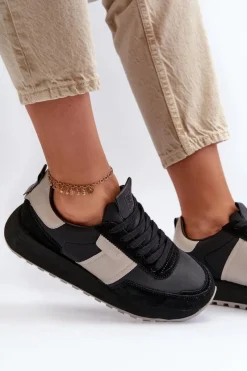 Buty Sportowe Na Platformie|Buty Sportowe Big Star></noscript>Big Star Shoes Sneakersy Damskie Na Platformie Big Star NN274502 Memory Foam System Czarne