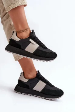 Buty Sportowe Na Platformie|Buty Sportowe Big Star></noscript>Big Star Shoes Sneakersy Damskie Na Platformie Big Star NN274502 Memory Foam System Czarne