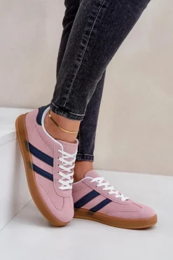 Sneakersy Damskie></noscript>Boto Sneakersy Damskie Niskie Różowe Ennorwen