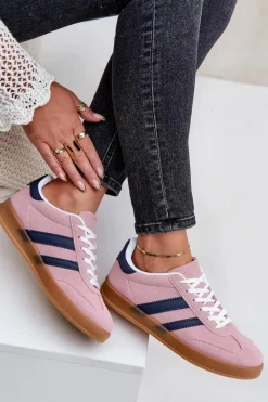Sneakersy Damskie></noscript>Boto Sneakersy Damskie Niskie Różowe Ennorwen