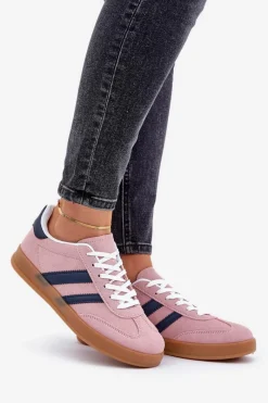 Sneakersy Damskie></noscript>Boto Sneakersy Damskie Niskie Różowe Ennorwen