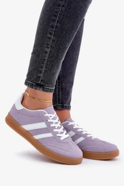 Sneakersy Damskie></noscript>Boto Sneakersy Damskie Niskie Fioletowe Ennorwen