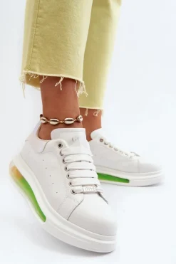 New Sneakersy Damskie Skórzane NN2N4029 Białe Damskie Sneakersy Damskie