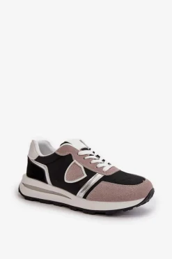 Online Sneakersy Damskie Z Brokatem Czarne Velaniela Damskie Sneakersy Damskie