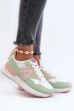 New Boto Sneakersy Damskie Z Eko Skóry Multikolor Vinelli Wielokolorowy