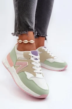 New Boto Sneakersy Damskie Z Eko Skóry Multikolor Vinelli Wielokolorowy