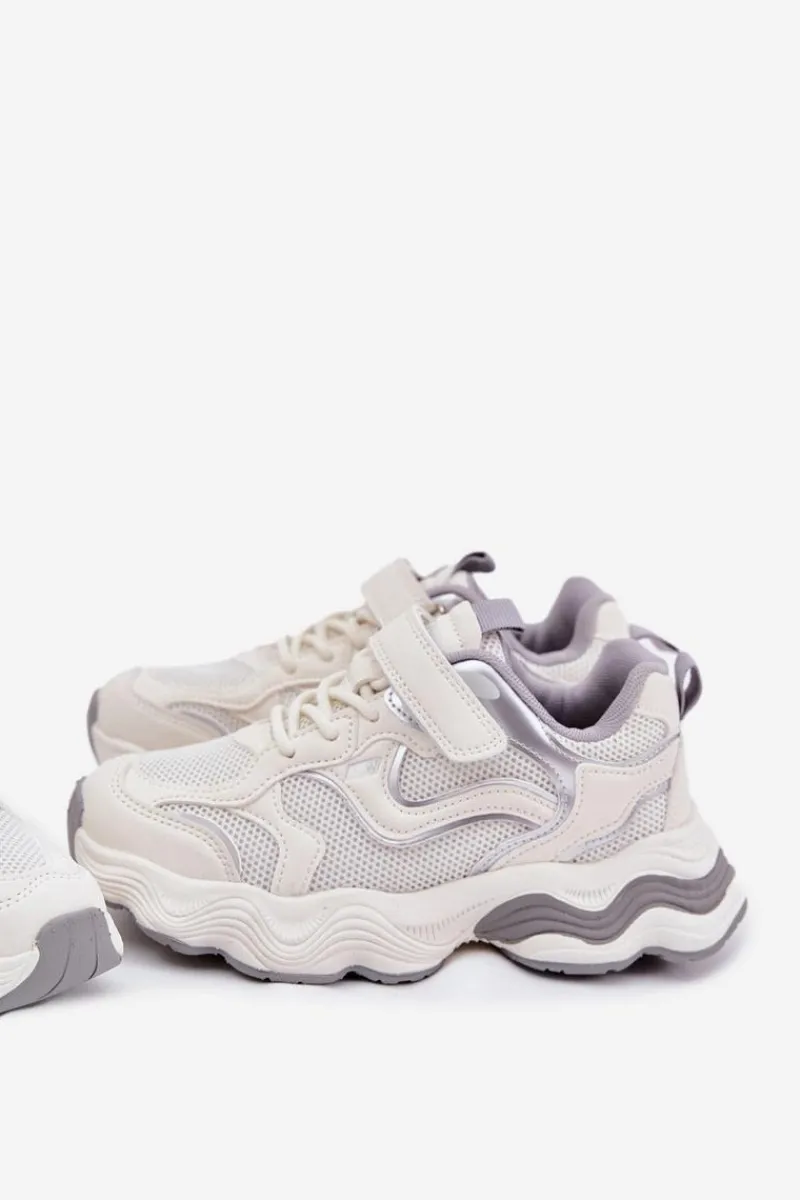 Online Sneakersy Dziecięce Na Grubej Podeszwie Białe Lianees Dzieci Dziewczęce|Back To School