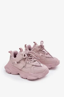 Online Sneakersy Dziecięce Na Platformie Różowe Hanomess Dzieci Dziewczęce|Back To School