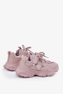 Online Sneakersy Dziecięce Na Platformie Różowe Hanomess Dzieci Dziewczęce|Back To School