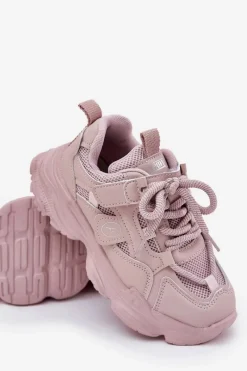 Online Sneakersy Dziecięce Na Platformie Różowe Hanomess Dzieci Dziewczęce|Back To School