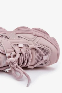 Online Sneakersy Dziecięce Na Platformie Różowe Hanomess Dzieci Dziewczęce|Back To School