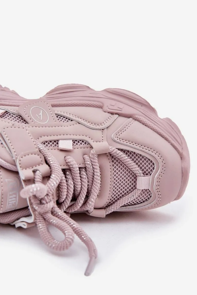 Online Sneakersy Dziecięce Na Platformie Różowe Hanomess Dzieci Dziewczęce|Back To School