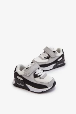 Sale Boto Sneakersy Dziecięce Na Rzep Szare Krissandra Szary