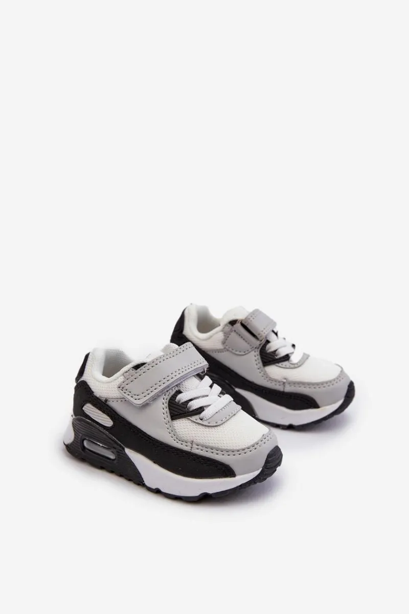 Sale Boto Sneakersy Dziecięce Na Rzep Szare Krissandra Szary