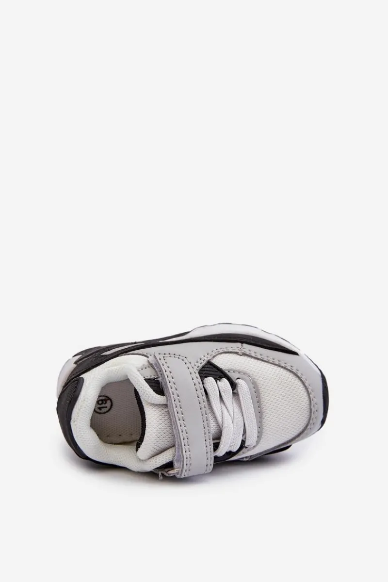 Sale Boto Sneakersy Dziecięce Na Rzep Szare Krissandra Szary