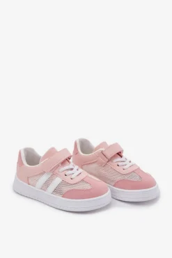 Dziewczęce|Back To School></noscript>Boto Sneakersy Dziecięce Na Rzep Różowe Sepovia