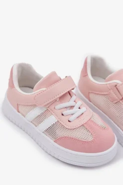Dziewczęce|Back To School></noscript>Boto Sneakersy Dziecięce Na Rzep Różowe Sepovia