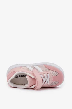 Dziewczęce|Back To School></noscript>Boto Sneakersy Dziecięce Na Rzep Różowe Sepovia
