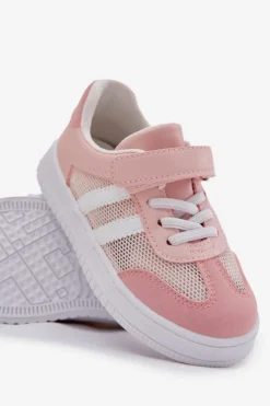 Dziewczęce|Back To School></noscript>Boto Sneakersy Dziecięce Na Rzep Różowe Sepovia