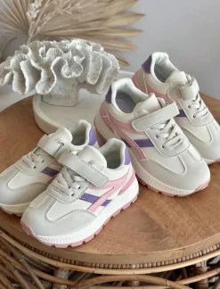 Online Boto Sneakersy Dziecięce Na Rzep Różowe Savilia Różowy