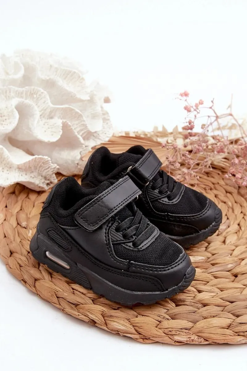 Chłopięce|Dziewczęce>Boto Sneakersy Dziecięce Na Rzep Czarne Krissandra Czarny