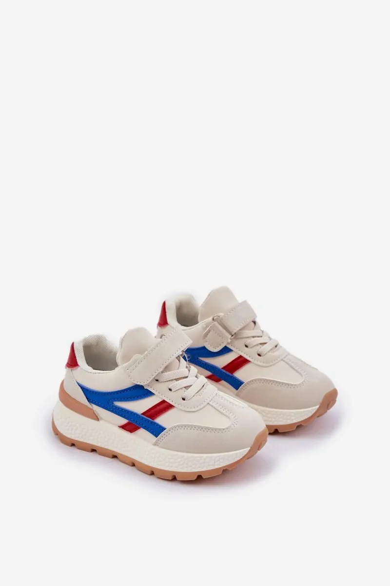 Chłopięce|Dziewczęce>Boto Sneakersy Dziecięce Na Rzep Beżowe Savilia