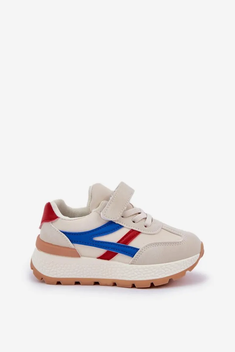 Chłopięce|Dziewczęce>Boto Sneakersy Dziecięce Na Rzep Beżowe Savilia