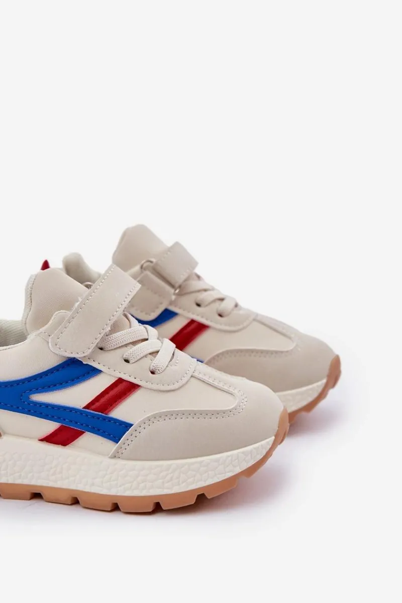 Chłopięce|Dziewczęce>Boto Sneakersy Dziecięce Na Rzep Beżowe Savilia