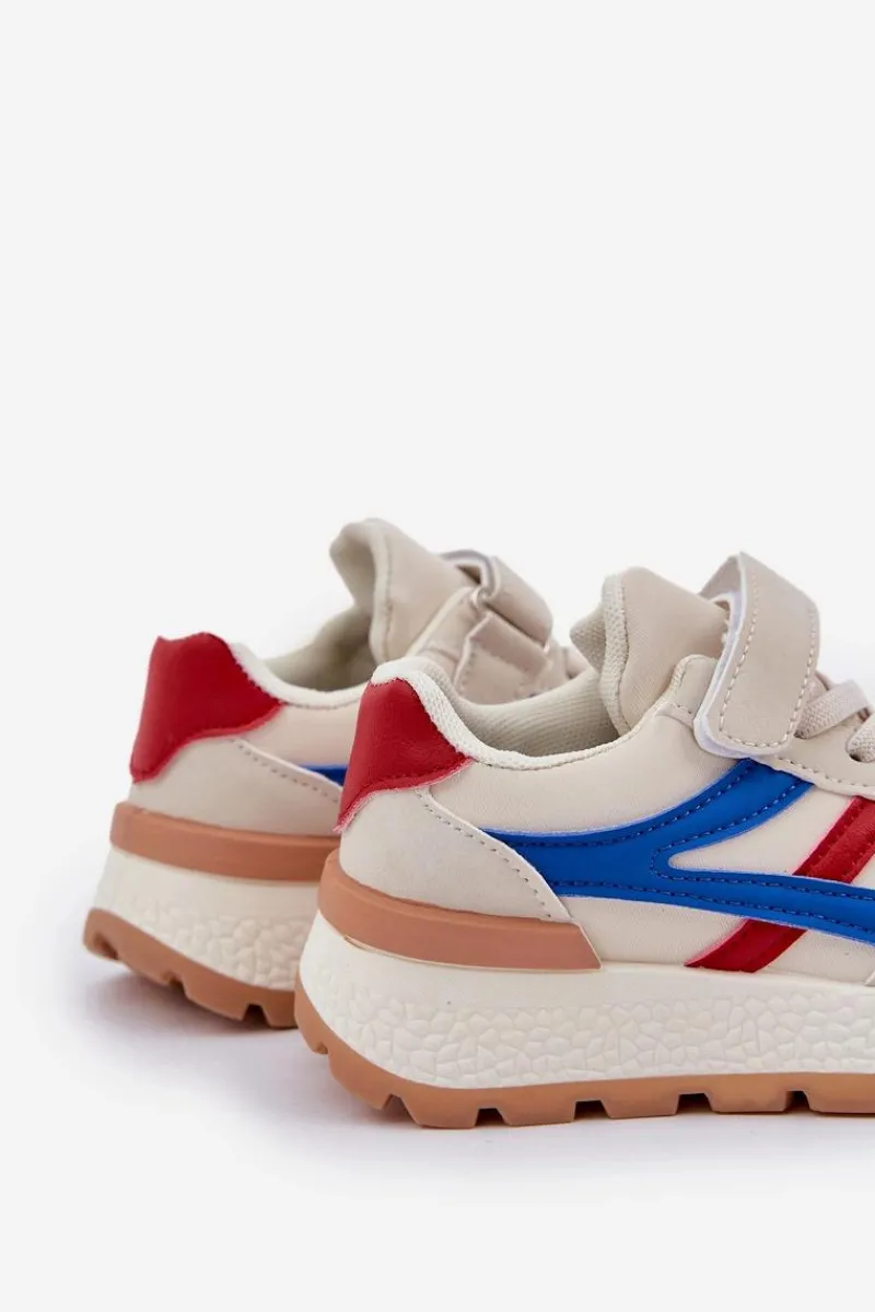 Chłopięce|Dziewczęce>Boto Sneakersy Dziecięce Na Rzep Beżowe Savilia