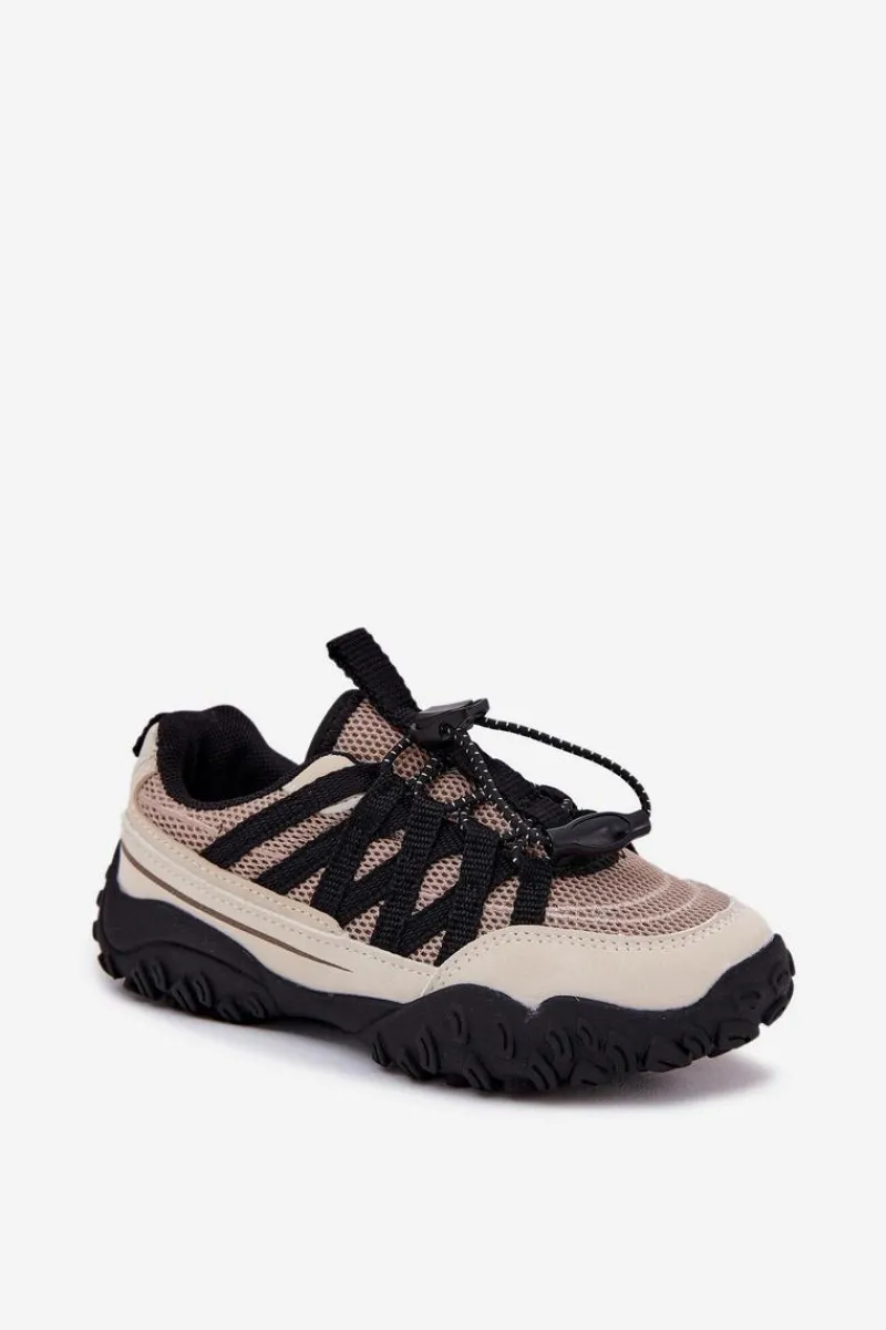 New Sneakersy Dziecięce Ze Ściągaczem Beżowe Nanelita Dzieci Chłopięce|Dziewczęce
