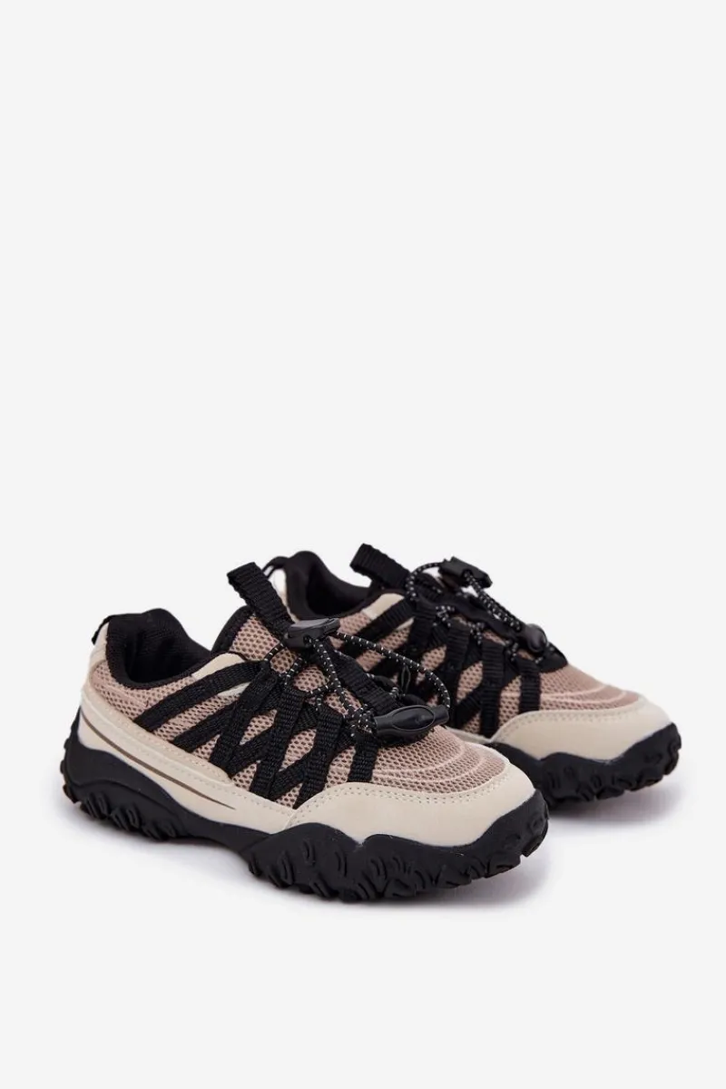 New Sneakersy Dziecięce Ze Ściągaczem Beżowe Nanelita Dzieci Chłopięce|Dziewczęce