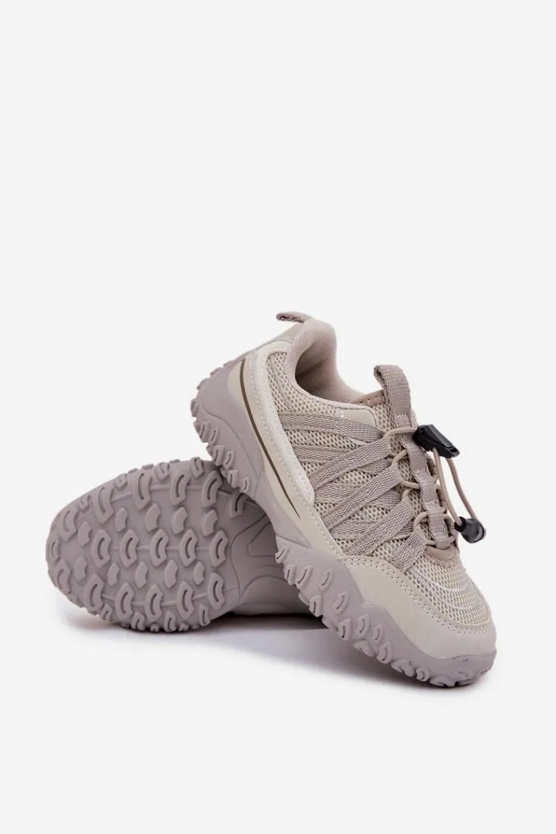 Chłopięce|Dziewczęce>Boto Sneakersy Dziecięce Ze Ściągaczem Jasnobeżowe Nanelita Beżowy