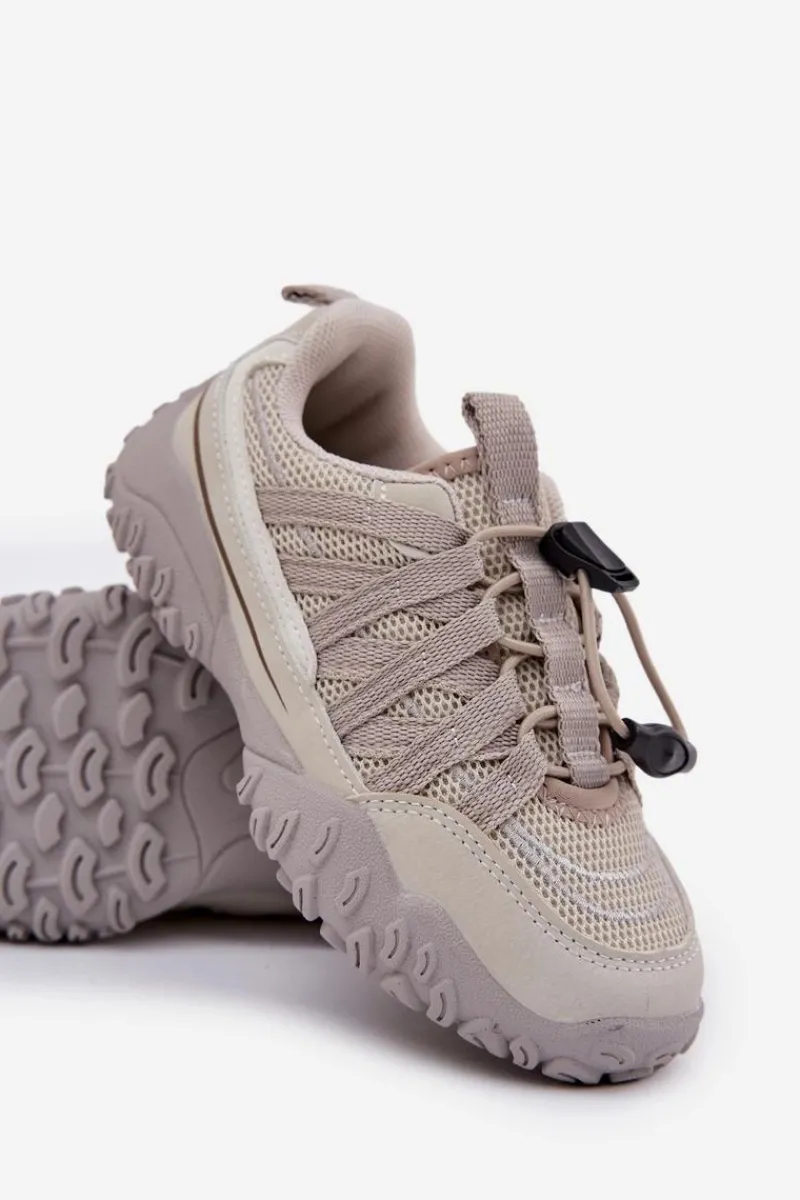 Chłopięce|Dziewczęce>Boto Sneakersy Dziecięce Ze Ściągaczem Jasnobeżowe Nanelita Beżowy